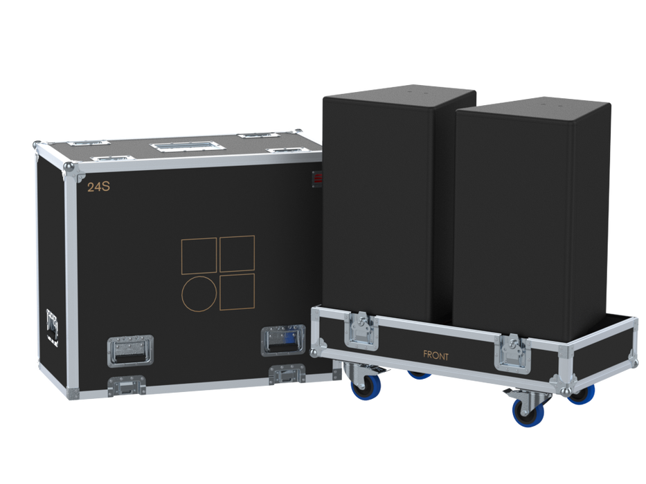 Santosom Cabinet Flight case PRO, 2x D&B 24S (Bracket ON)