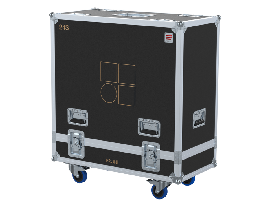 Santosom Cabinet Flight case PRO, 2x D&B 24S (Bracket ON)
