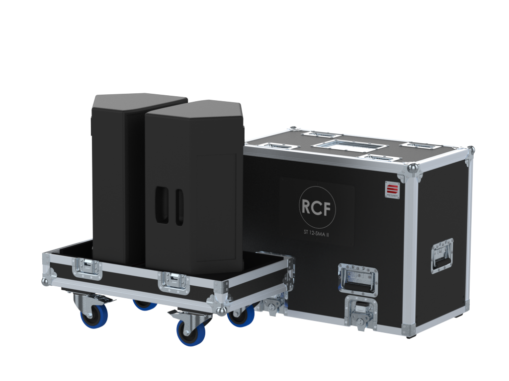 Santosom Cabinet Flight case, 2x RCF ST 12-SMA II