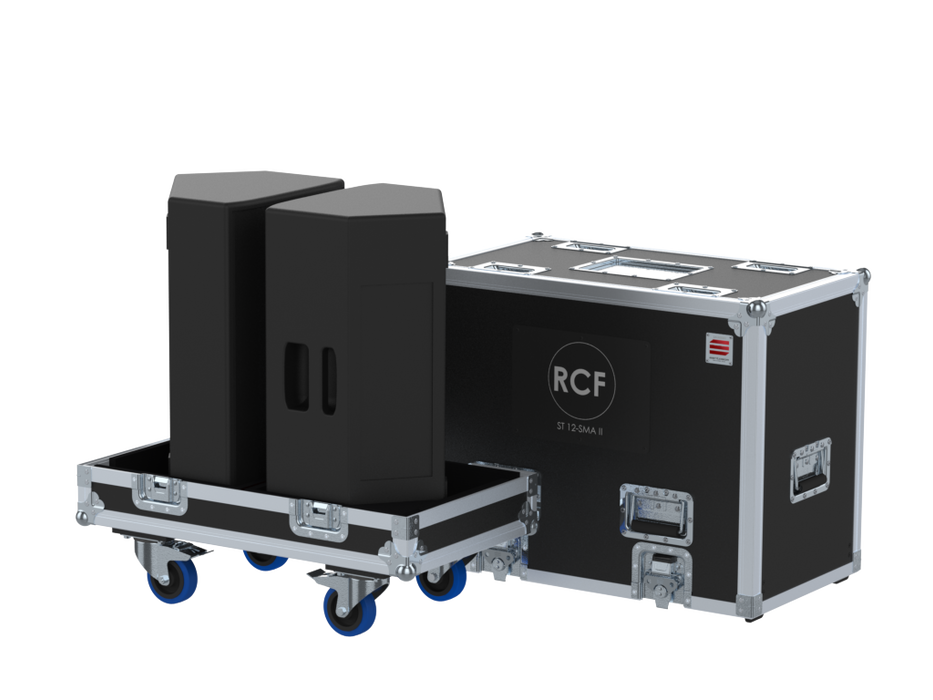 Santosom Cabinet Flight case, 2x RCF ST 12-SMA II