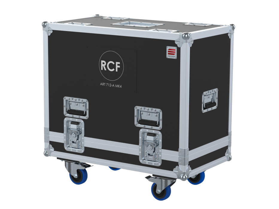 Santosom Cabinet Flight case, 2x RCF ART 712-A MK IV