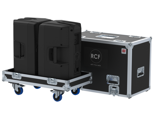 Santosom Cabinet Flight case, 2x RCF ART 712-A MK IV