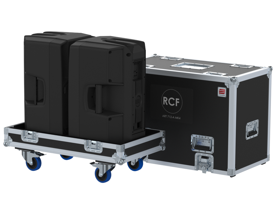 Santosom Cabinet Flight case, 2x RCF ART 712-A MK IV
