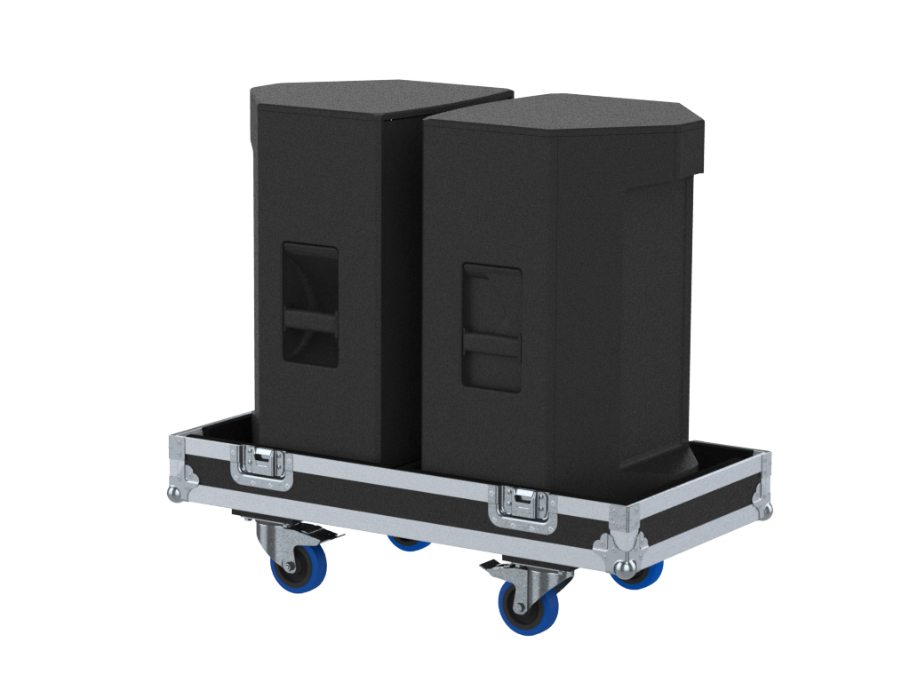 SANTOSOM Cabinet Flight case PRO, 2x Yamaha DZR12 / CZR12