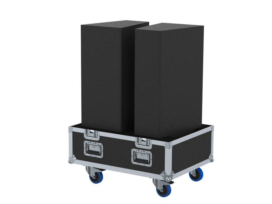 Santosom Cabinet Flight case PRO, 2x Adamson CS10p