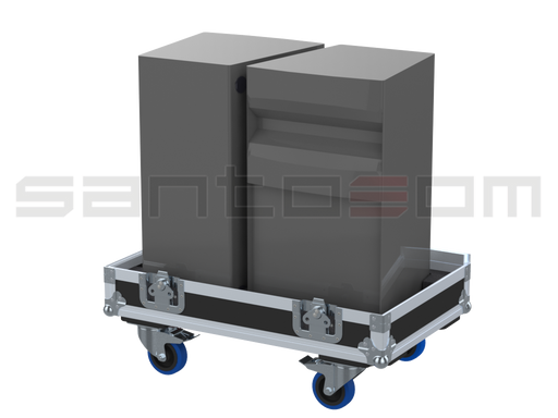 Santosom Cabinet Flight case PRO, 2x JBL VRX932LA