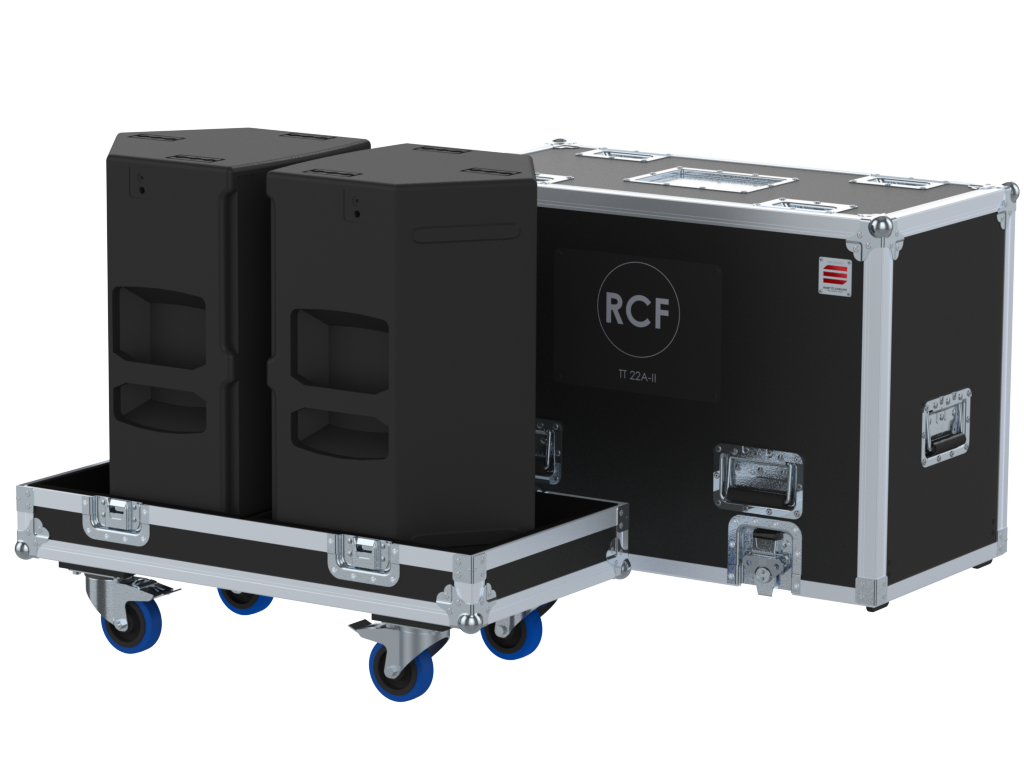 Santosom Cabinet Flight case PRO, 2x RCF TT 22A-II