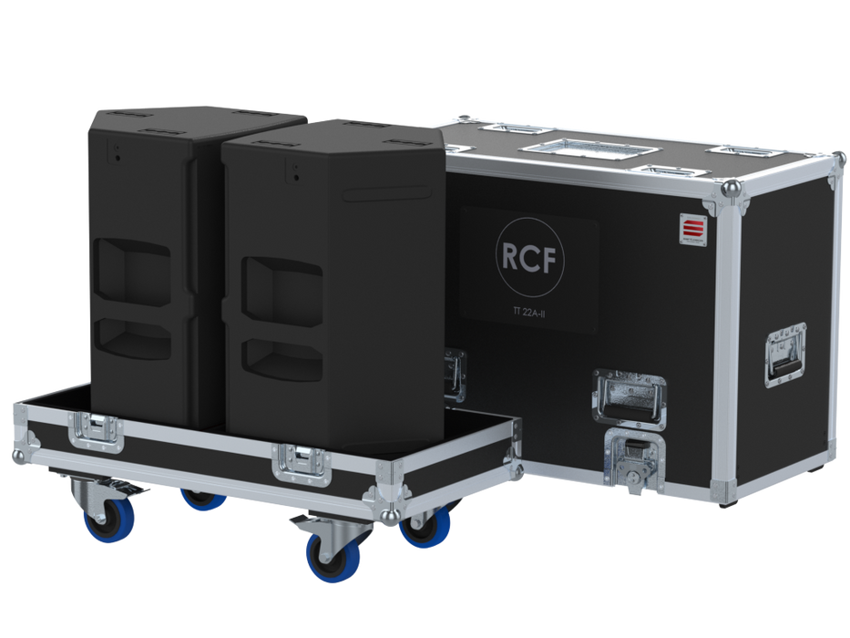 Santosom Cabinet Flight case PRO, 2x RCF TT 22A-II