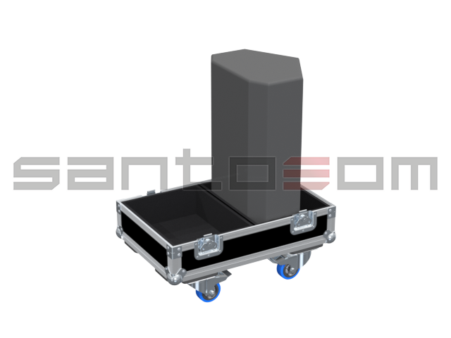 Santosom Cabinet Flight case PRO, 2x JBL STX 812-M