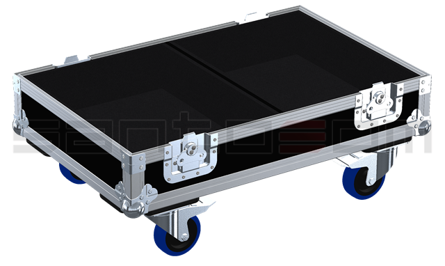 Santosom Cabinet Flight case PRO, 2x JBL PRO 515XT