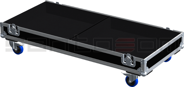 Santosom Cabinet Flight case, 2x JBL PRO 518S