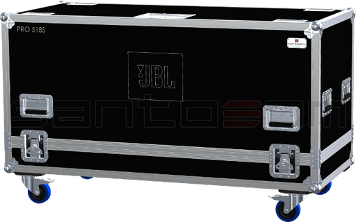 Santosom Cabinet Flight case, 2x JBL PRO 518S