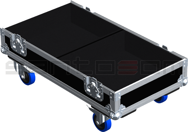 Santosom Cabinet Flight case, 2x DAS DR-112A