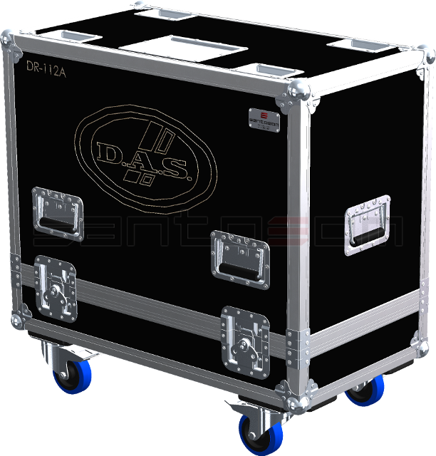 Santosom Cabinet Flight case, 2x DAS DR-112A