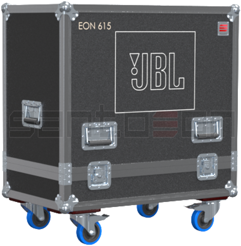 Santosom Cabinet Flight case PRO, 2x JBL EON 615