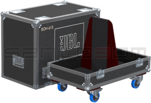 Santosom Cabinet Flight case PRO, 2x JBL EON 615