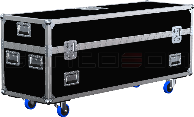 Santosom Cabinet Flight case, 3x DAS SUB15P + 2x ARCO 24