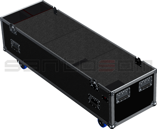 Santosom Cabinet Flight case, 3x DAS SUB15P + 2x ARCO 24
