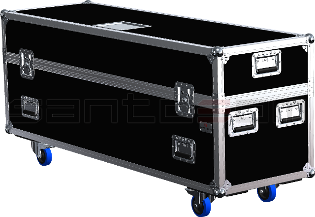 Santosom Cabinet Flight case, 3x DAS SUB15P + 2x ARCO 24