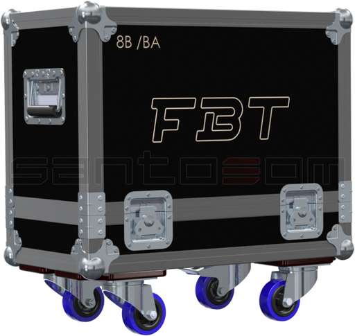Santosom Cabinet Flight case, 2x FBT Jolly 8b/8ba