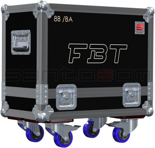 Santosom Cabinet Flight case, 2x FBT Jolly 8b/8ba