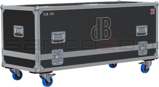 Santosom Cabinet Flight Case, 2x DB Technologies SUB 15H