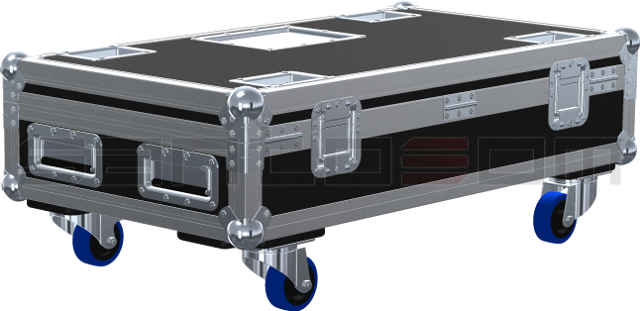 Santosom Cabinet Flight case, 2x FBT Vertus CLA 604A + Acess.