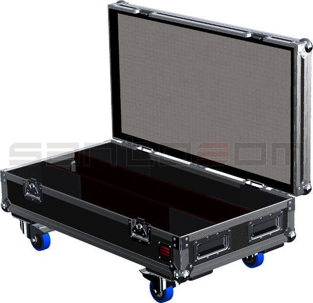 Santosom Cabinet Flight case, 2x FBT Vertus CLA 604A + Acess.