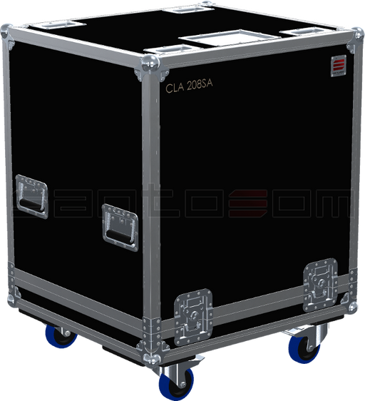 Santosom Cabinet Flight case, 2x FBT Vertus CLA 208SA
