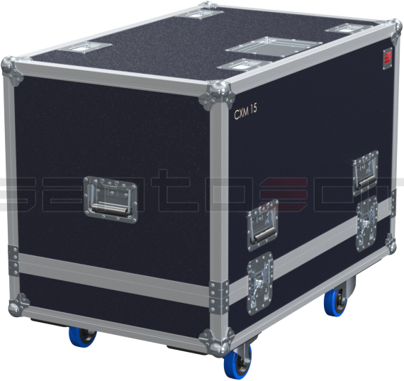 Santosom Flight Case, 4x Dynacord CXM 15