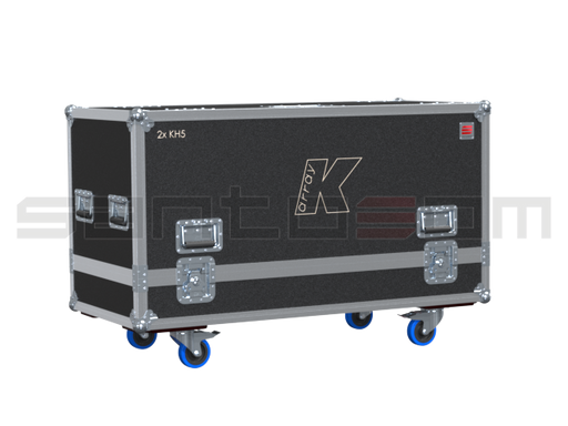 Santosom Cabinet Flight Case Pro, 2x K-Array KH5