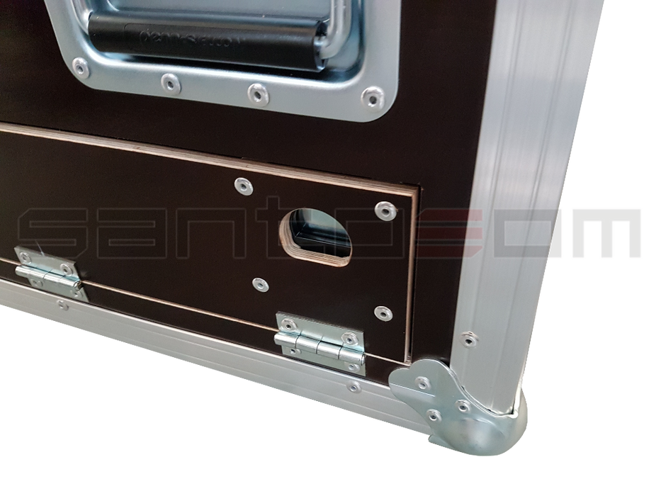 Santosom Cabinet Flight Case, 2x Turbosound Inspire IP2000