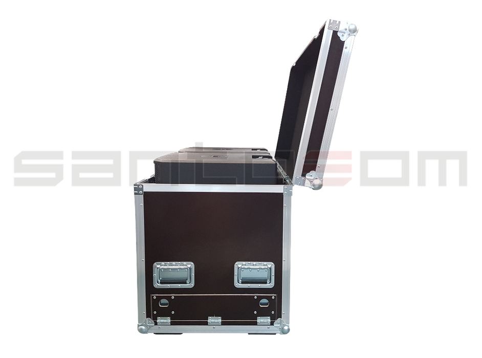 Santosom Cabinet Flight Case, 2x Turbosound Inspire IP2000