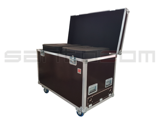 Santosom Cabinet Flight Case, 2x Turbosound Inspire IP2000