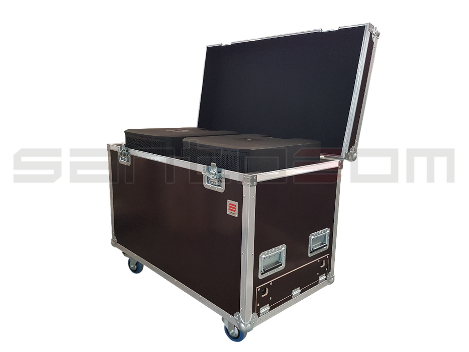 Santosom Cabinet Flight Case, 2x Turbosound Inspire IP2000