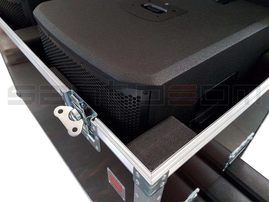Santosom Cabinet Flight Case, 2x Turbosound Inspire IP2000