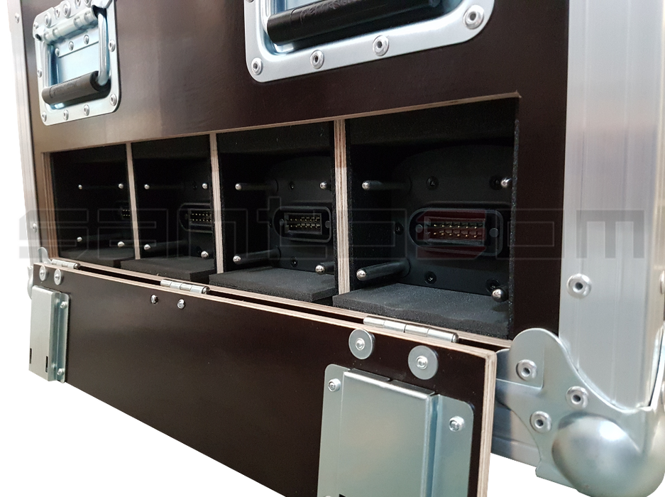 Santosom Cabinet Flight Case, 2x Turbosound Inspire IP2000