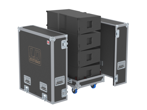 Santosom Cabinet Flight Case Pro-3, 4X LD System VA8