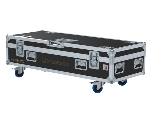 Santosom Cabinet Flight Case PRO, 2x Turbosound Inspire IP1000