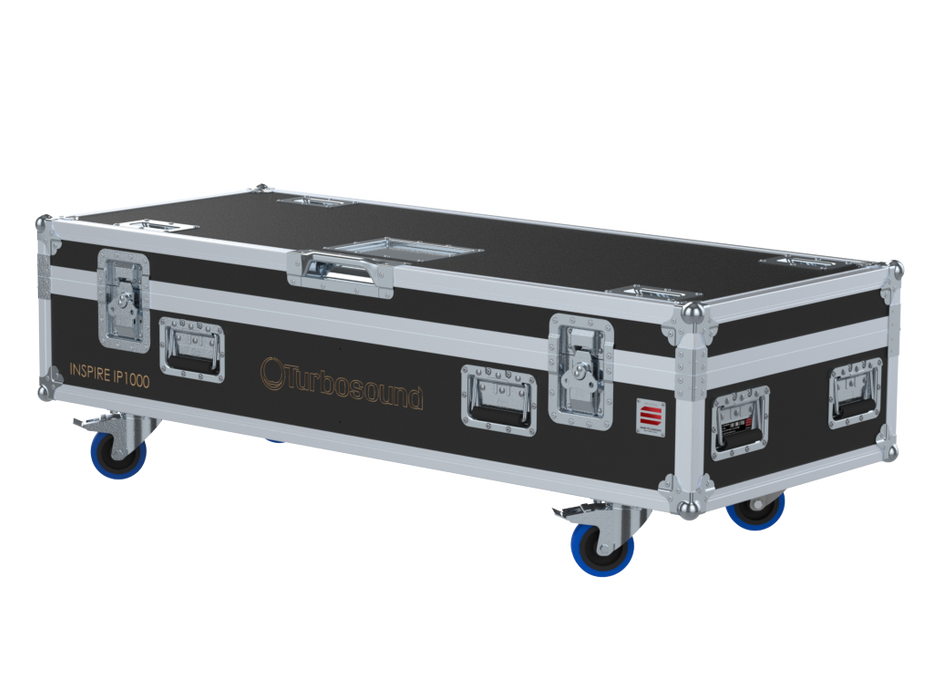 Santosom Cabinet Flight Case PRO, 2x Turbosound Inspire IP1000