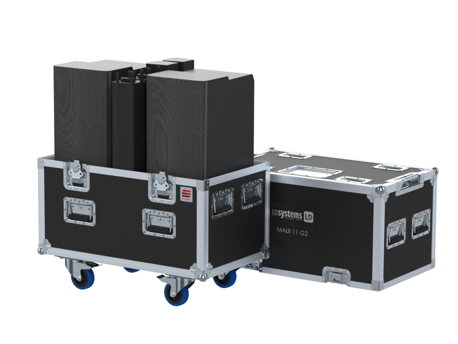 SANTOSOM Cabinet Flight case PRO, 2x LD Systems Maui® 11 G2