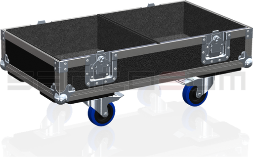 Santosom Cabinet Flight case PRO, 2 Mackie SRM 450