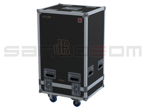 Santosom Cabinet Flight Case, 4x DB Technologies VIO L208 + DRK-208
