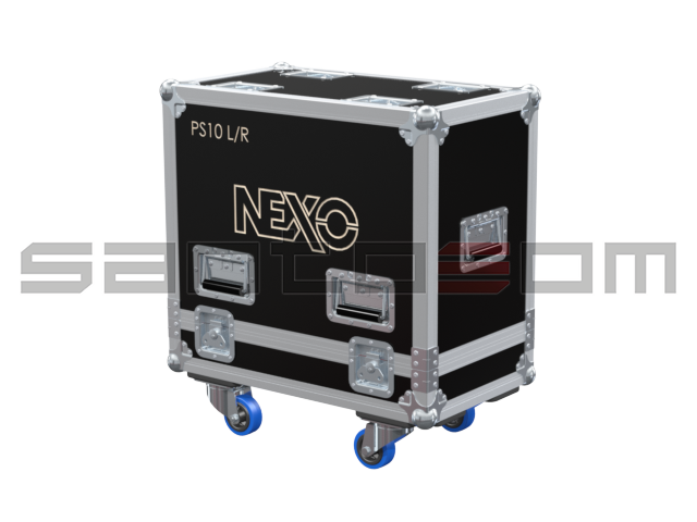 Santosom Cabinet Flight case PRO, 2x Nexo PS10