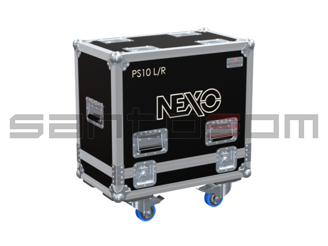 Santosom Cabinet Flight case PRO, 2x Nexo PS10