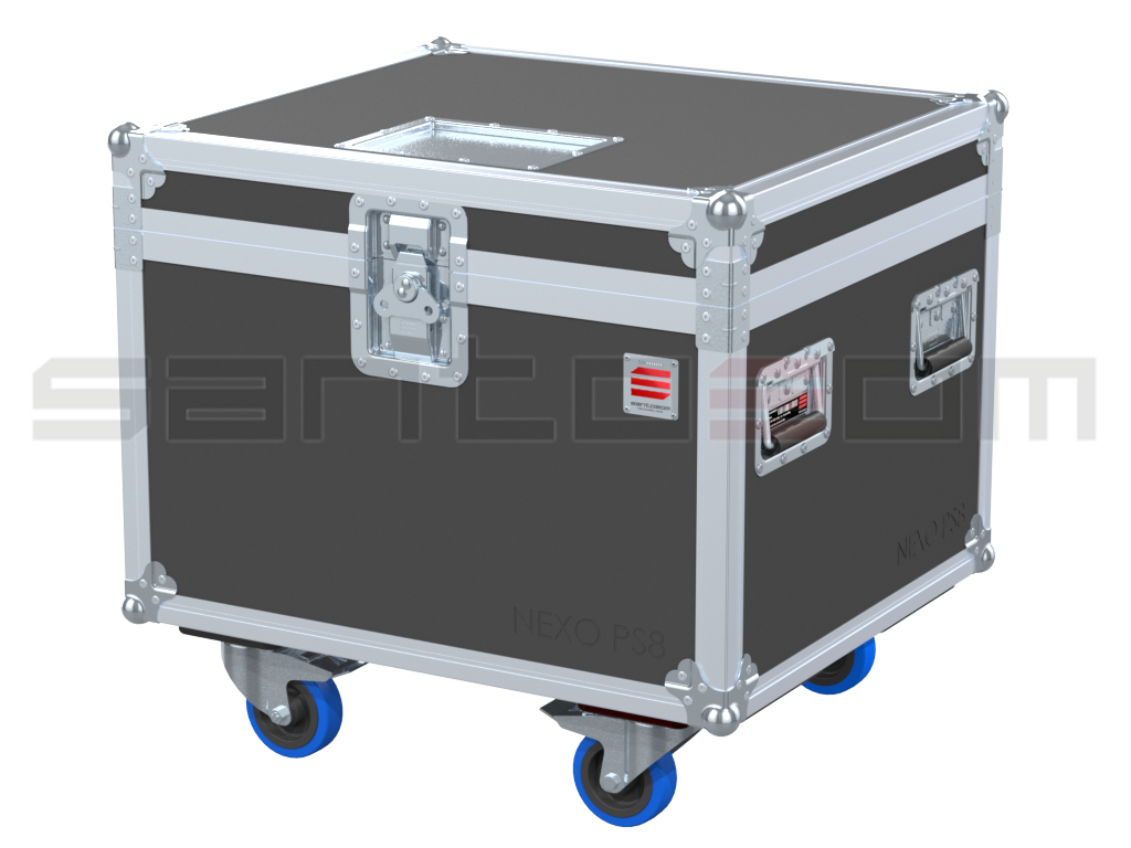Santosom Cabinet Flight Case, Nexo 2x PS8 + SUB ou 4x PS8