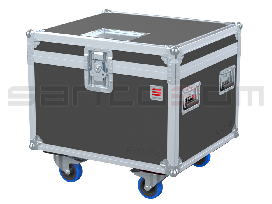 Santosom Cabinet Flight Case, Nexo 2x PS8 + SUB ou 4x PS8