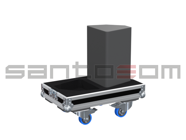 Santosom Cabinet Flight Case, 2x Nexo PS8