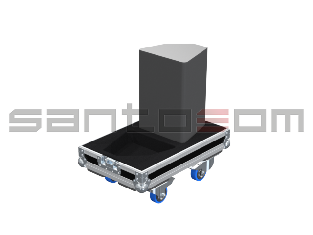 Santosom Cabinet Flight Case, 2x Nexo PS8