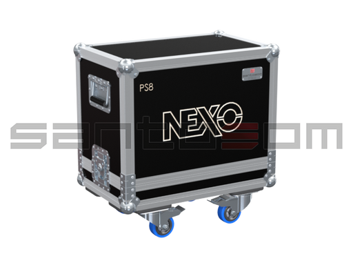 Santosom Cabinet Flight Case, 2x Nexo PS8